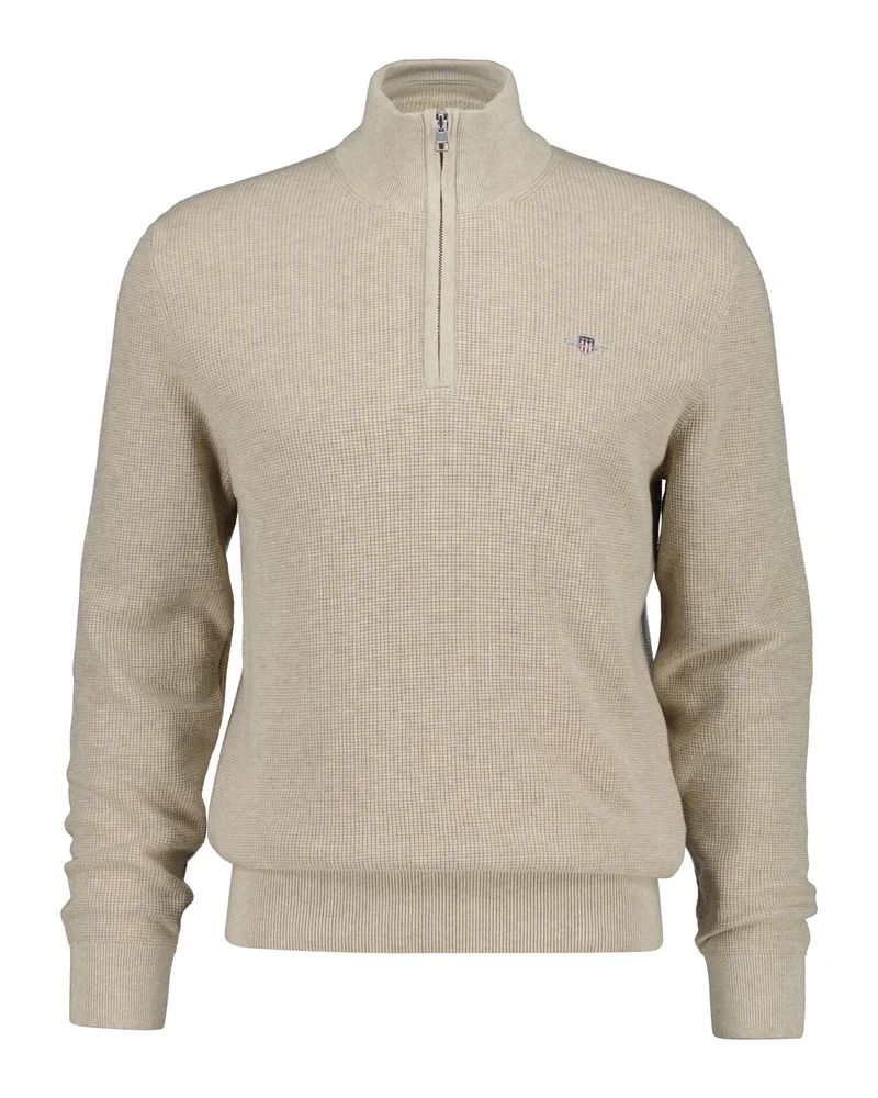 غانت Micro Textured Cotton Half Zip